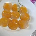 クックYFLEEI☆'s cooksnap of when they made 簡単☆子供と一緒に☆フルーツゼリー茶巾.