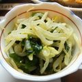 はる116's cooksnap of when they made 簡単♡もう一品!!もやしとわかめ和え♪.
