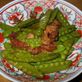 unmsj's cooksnap of when they made さやえんどうと油揚げの和風.