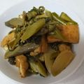 sky03's cooksnap of when they made うどと厚揚げの炒め煮.