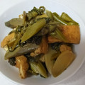 sky03's cooksnap of when they made うどと厚揚げの炒め煮.