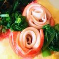 ワタガシ's cooksnap of when they made カニカマでバラの花.