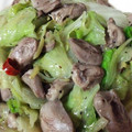 りょくまま's cooksnap of when they made 鶏ハツとレタスのしゃきっと中華炒め.