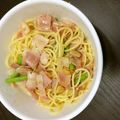万年新人嫁's cooksnap of when they made アスパラとベーコンのペペロンチーノ.