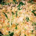 緑の人魚's cooksnap of when they made 簡単！鮭と水菜のチャーハン.