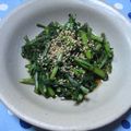 ゆみにゃむ's cooksnap of when they made ☆超簡単☆春菊のおひたし.