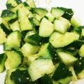 みぽぴぽ's cooksnap of when they made 【お弁当・おつまみ】胡瓜のラー油ごま和え.