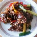 Sakkyz's cooksnap of when they made 牛肉と胡瓜とパプリカの甘辛中華炒め＊.