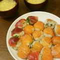 けいたんですよ's cooksnap of when they made お刺身パックｄｅお手軽手毬寿司.