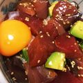 りさ∞'s cooksnap of when they made マグロとアボカドのユッケ丼.