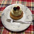 saya_eir's cooksnap of when they made ブルーベリーのレアチーズパイ.