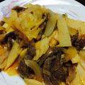 ぶうちゃんこ's cooksnap of when they made 牛肉とたけのこの塩炒め.