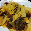 ぶうちゃんこ's cooksnap of when they made 牛肉とたけのこの塩炒め.
