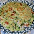ladyoscar's cooksnap of when they made ☀ズッキーニチヂミ☀大蒜酢醤油☀.