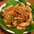 momo＿co's cooksnap of when they made お酢を使ってマグロと野菜の甘酢あん.