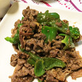 れび夫人's cooksnap of when they made 牛肉とピーマンの粒マスタードソース炒め♪.