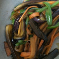 ★莉菜☆'s cooksnap of when they made 茄子とピーマンと人参の炒めもの？.