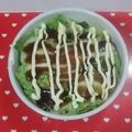Aya_Hina's cooksnap of when they made 切り餅で作る！お好み焼き風エッグココット.