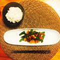 nyan__pi's cooksnap of when they made 塩トマトで♪竹の子と絹さやのバター炒め✿.