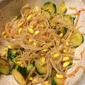 ♪おーちゃんダポ♪'s cooksnap of when they made 節約つまみ♪胡瓜＆モヤシ＆海苔♪ナムル.
