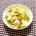 とこきち's cooksnap of when they made 水菜と豆腐のサラダ.