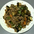 ぶーちゃんぶたぶた's cooksnap of when they made 豚ひき肉の茄子とピーマンの甘辛炒め♪.