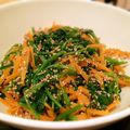 naguo's cooksnap of when they made レンチン★簡単【ほうれん草の胡麻和え】.