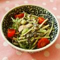 あやちん０８１６'s cooksnap of when they made ひじきと水菜の彩りサラダ.