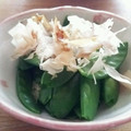 みっくママ's cooksnap of when they made 絹さやのお浸し.