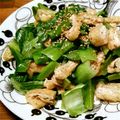 Riyusa's cooksnap of when they made 青梗菜と油揚げのゴマドレあえ☆.