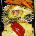 みゆwaco 's cooksnap of when they made ほうれん草と鶏肉のコーングラタン.