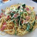 たじこ's cooksnap of when they made ベーコンとエリンギと水菜のパスタ.