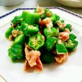 SP♪'s cooksnap of when they made ☆簡単！おくらツナ和え☆.