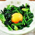 SP♪'s cooksnap of when they made ホウレン草の海苔たまお浸し.