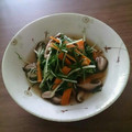 yoppie＊'s cooksnap of when they made 水菜と椎茸の煮浸し.