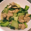 mi_lu224's cooksnap of when they made 鶏もも肉と青梗菜と椎茸のマヨネーズ炒め.