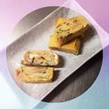 K0A9O0R8U♪'s cooksnap of when they made mエゴマ(大葉)とカニかまカラフル卵焼き.