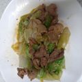 クックCP681N☆'s cooksnap of when they made ☆豚バラ＆レタス炒め 焼き肉味☆.