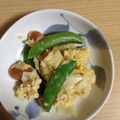 クックANLLO1☆'s cooksnap of when they made さやえんどうウィンナ卵キャベツ弁当後一品.