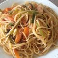Numeri's cooksnap of when they made 「ソースやきそば風スパゲッティー」.