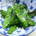 aihana369's cooksnap of when they made 絹さやのシャキシャキ油炒め.