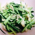 あみぴんく's cooksnap of when they made 鶏ささみときゅうりのわさび醤油和え.