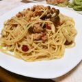 快くん's cooksnap of when they made 焼さけぺペロンチーノ.
