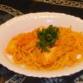 ジョングレ's cooksnap of when they made おひとりランチ…キムチのクリームパスタ.