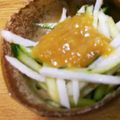 ちゃきんぐ's cooksnap of when they made 長いもとキュウリの酢味噌がけ♪.