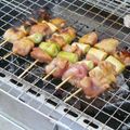nasubeam's cooksnap of when they made キャンプの炭火で焼き鳥＆つくね.