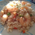 アスカチャチャ's cooksnap of when they made エビ家の簡単エビピラフ☆.