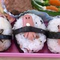 ゆーこリン♡'s cooksnap of when they made タコさんウインナーでおにぎり弁当.