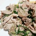 koai's cooksnap of when they made 豚肉と水菜の簡単炒め☆塩麹で☆.