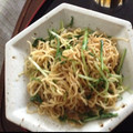 のぶよっしー's cooksnap of when they made 水菜とじゃこの焼きそば　柚子胡椒風味.